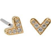 Honesty Little Heart Gold ランニング アクセサリ CZ-LHT-YG