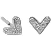 Honesty Little Heart Silver ランニング アクセサリ CZ-LHT-SV