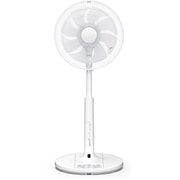 リビング扇風機 ACモーター搭載 30cm 8枚羽根 うちわ風搭載 リモコン付き HEF-AL300G