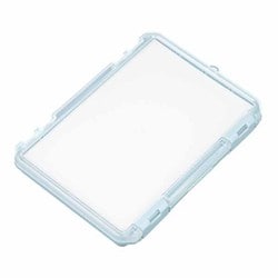 推し活 収納クッション付 コレクションケース 浅型 230A ブルー
