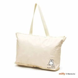 H0001 B261 [ミッフィー 折り畳み トートバッグ アイボリーフェイス]