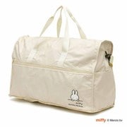 H0004 B261 [ミッフィー 折り畳み ボストンバッグ L アイボリーフェイス]