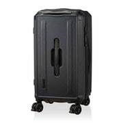 スクエア型 スーツケース ジッパータイプ 旅行日数目安:1~4泊 45L TSAロック搭載 ストッパー機能 ドリンクホルダー付き S マットブラック HPL2307-S