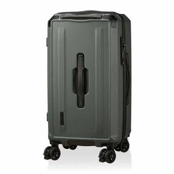 スクエア型 スーツケース ジッパータイプ 旅行日数目安：1～4泊 45L TSAロック搭載 ストッパー機能 ドリンクホルダー付き S マットオリーブ HPL2307-S