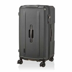 スクエア型 スーツケース ジッパータイプ 旅行日数目安：7泊～ 90L TSAロック搭載 ストッパー機能 ドリンクホルダー付き L マットブラック HPL2307-L