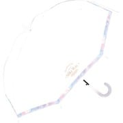 子供用傘 晴雨兼用 UVシルキーウェイ 55cm ジャンプ UVカット加工 ホワイト 955-008