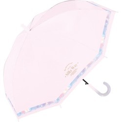 子供用傘 晴雨兼用 UVシルキーウェイ 55cm ジャンプ UVカット加工 ピンク 955-008