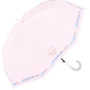 子供用傘 晴雨兼用 UVシルキーウェイ 55cm ジャンプ UVカット加工 ピンク 955-008