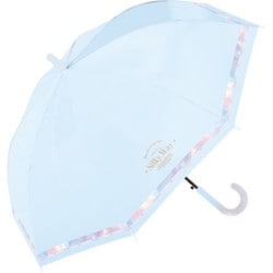 子供用傘 晴雨兼用 UVシルキーウェイ 55cm ジャンプ UVカット加工 サックス 955-008