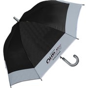 子供用傘 晴雨兼用 UVクールバイカラー 55cm ジャンプ UVカット加工 ブラック 955-009
