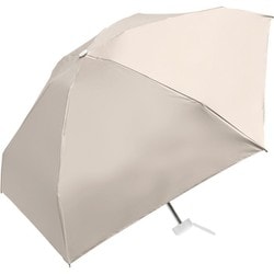 折りたたみ傘 晴雨兼用 UVコンパクト折 50cm 手開き 軽量スリム UVカット加工 耐風仕様 ライトグレー 945-003