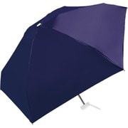 折りたたみ傘 晴雨兼用 UVコンパクト折 50cm 手開き 軽量スリム UVカット加工 耐風仕様 ネイビー 945-003