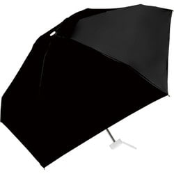 折りたたみ傘 晴雨兼用 UVコンパクト折 50cm 手開き 軽量スリム UVカット加工 耐風仕様 ブラック 945-003