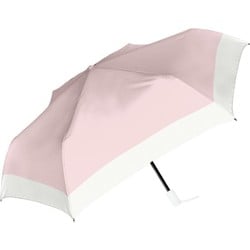 折りたたみ傘 晴雨兼用 UVバイカラー自動開閉折 53cm 自動開閉 軽量スリム UVカット加工 耐風仕様 コットンピンク 945-004