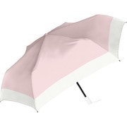 折りたたみ傘 晴雨兼用 UVバイカラー自動開閉折 53cm 自動開閉 軽量スリム UVカット加工 耐風仕様 コットンピンク 945-004