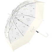 ビニール傘 ブーケビニール 60cm ジャンプ アイボリー 115-036
