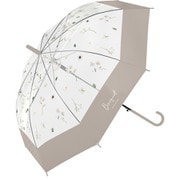 ビニール傘 ブーケビニール 60cm ジャンプ グレージュ 115-036