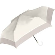 折りたたみ傘 晴雨兼用 UVペールトライカラー折 55cm 手開き UVカット加工 耐風仕様 サンドベージュ 925-058