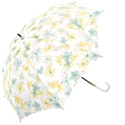 長傘 晴雨兼用 UVフローラル 55cm 手開き UVカット加工 デイジーイエロー 915-057