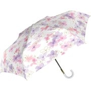 折りたたみ傘 晴雨兼用 UVフローラル折 55cm 手開き UVカット加工 耐風仕様 ピオニーピンク 925-057