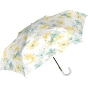 折りたたみ傘 晴雨兼用 UVフローラル折 55cm 手開き UVカット加工 耐風仕様 デイジーイエロー 925-057