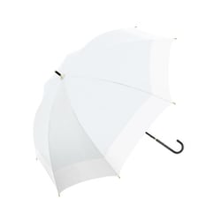 長傘 晴雨兼用 UVペールバイカラー 58cm ジャンプ UVカット加工 アイスブルー 915-059