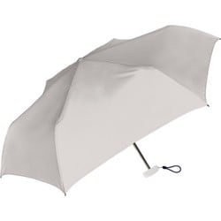 折りたたみ傘 無地フラット折 50cm 手開き 軽量 ライトグレー 723-002