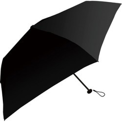 折りたたみ傘 UVAir+ 50cm 手開き 軽量スリム UVカット加工 耐風仕様 ブラック 835-009