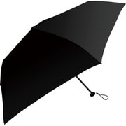 折りたたみ傘 UVAir+ 50cm 手開き 軽量スリム UVカット加工 耐風仕様 ブラック 835-009
