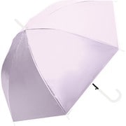 長傘 婦人用 晴雨兼用 UV 60cm EVAオールウェザーロング 60cm ジャンプ UVカット加工 パープル 345-002