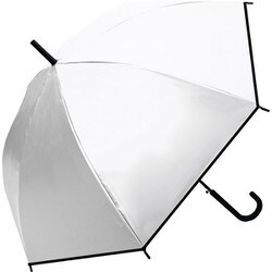 長傘 晴雨兼用 UV 65cm EVAオールウェザーロング 65cm ジャンプ UVカット加工 オフホワイト 345-001