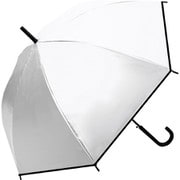 長傘 晴雨兼用 UV 65cm EVAオールウェザーロング 65cm ジャンプ UVカット加工 オフホワイト 345-001