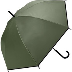 長傘 晴雨兼用 UV 65cm EVAオールウェザーロング 65cm ジャンプ UVカット加工 カーキ 345-001