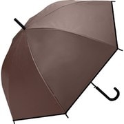 長傘 晴雨兼用 UV 65cm EVAオールウェザーロング 65cm ジャンプ UVカット加工 ブラウン 345-001