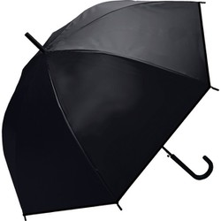 長傘 晴雨兼用 UV 65cm EVAオールウェザーロング 65cm ジャンプ UVカット加工 ブラック 345-001