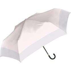 折りたたみ傘 晴雨兼用 UVペールバイカラー折 55cm 手開き UVカット加工 耐風仕様 パウダーピンク 925-059