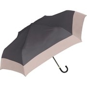 折りたたみ傘 晴雨兼用 UVペールバイカラー折 55cm 手開き UVカット加工 耐風仕様 アッシュグレー 925-059