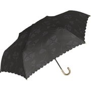 折りたたみ傘 婦人用 晴雨兼用 UVリリィ折 55cm 手開き UVカット加工 耐風仕様 チャコールグレー 925-062