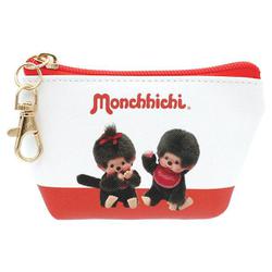 MC-5544446RD モンチッチ 三角ミニポーチ レッド