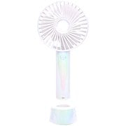 WINSY USB充電式ハンディファンスタンド付 オーロラホワイト 30936