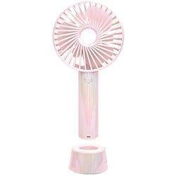 WINSY USB充電式ハンディファンスタンド付 オーロラピンク 30938