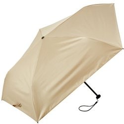 日傘 折りたたみ傘 晴雨兼用 超軽量カーボン 5本骨 親骨50cm airy 手開き式 一級遮光 カーボンファイバー骨 クラシック ベージュ MEX-05320PI-beige