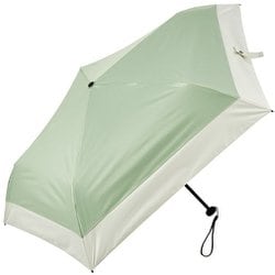 日傘 折りたたみ傘 晴雨兼用 超軽量カーボン 5本骨 親骨50cm airy 手開き式 一級遮光 UVカット加工 カーボンファイバー骨 バイカラー モスグリーン×オフ MEX50DP-053PI-moss-off