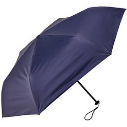 日傘 折りたたみ傘 晴雨兼用 50cm 手開き式 一級遮光 超軽量カーボン 6本骨 クラシック ネイビー MEX50BC-063PI-navy02