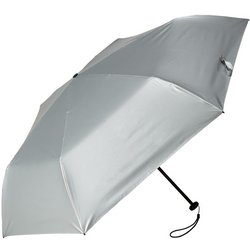 日傘 折りたたみ傘 晴雨兼用 50cm 手開き式 一級遮光 超軽量カーボン 6本骨 クラシック シルバー MEX50BC-063PI-silver