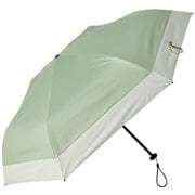 超軽量カーボン日傘 50cm 6本骨 バイカラー モスグリーン×オフ MEX50DP-063PI-moss-off