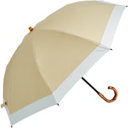 2段式50cm8本骨日傘 シルキーラックス バイカラー ベージュ×オフ S211-M50O-beige-off