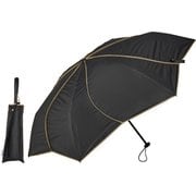 超軽量カーボン日傘 花びらデザイン ブラック MEX55HB-063PI-black-beige