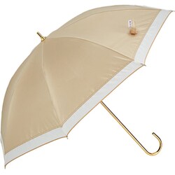 日傘 オーガンジーショート傘 晴雨兼用 50cm 手開き式 一級遮光 UVカット加工 8本骨 グラスファイバー骨 ベージュ M49OK-081PI-beige