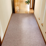 廊下カーペット ロングマット 滑りにくい フリーカット ピタロ 90×400cm ベージュ